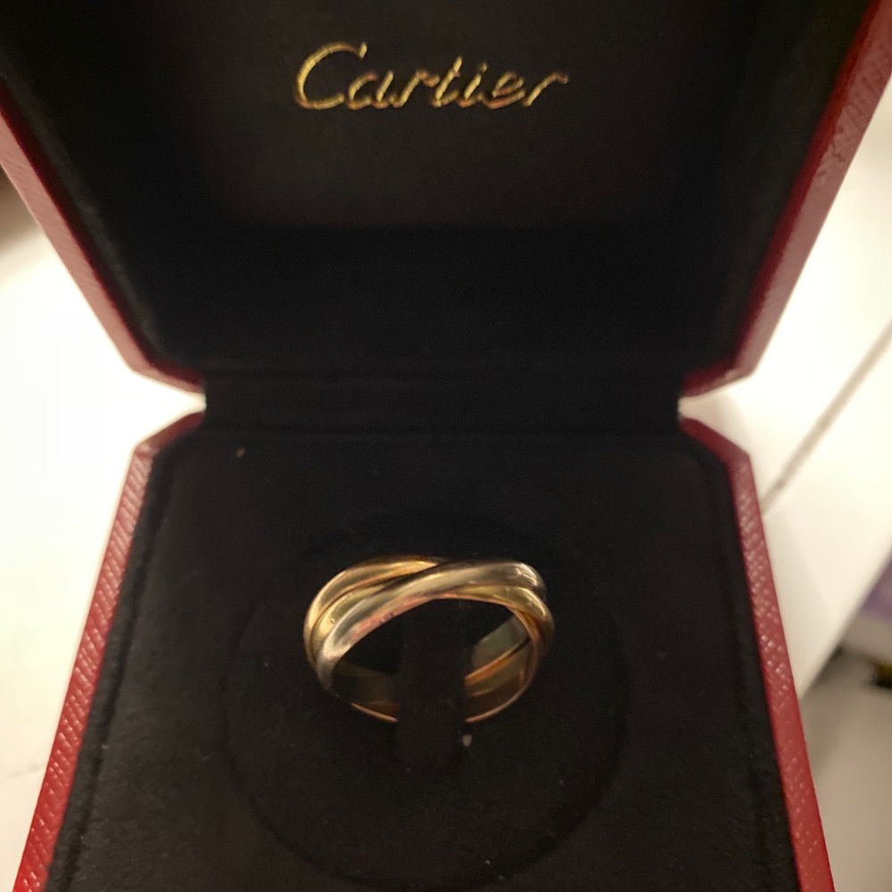 Cartier trinity 18k ring